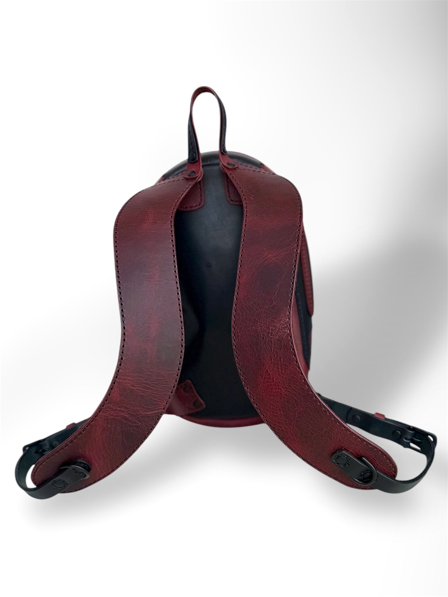 Men's Black & Red Moto Backpack