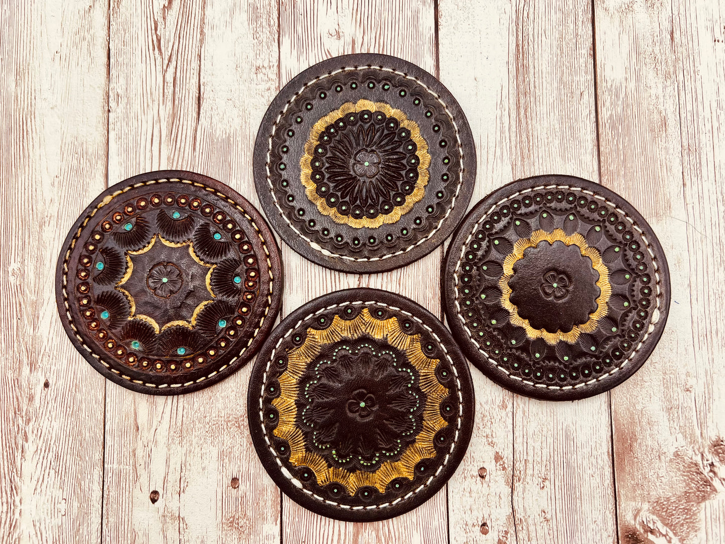 Custom Handcrafted Coasters - Set of 4