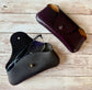 Leather Glasses Cases with button Stud