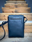 Men's Crossbody Messenger Bag with Buckle Straps