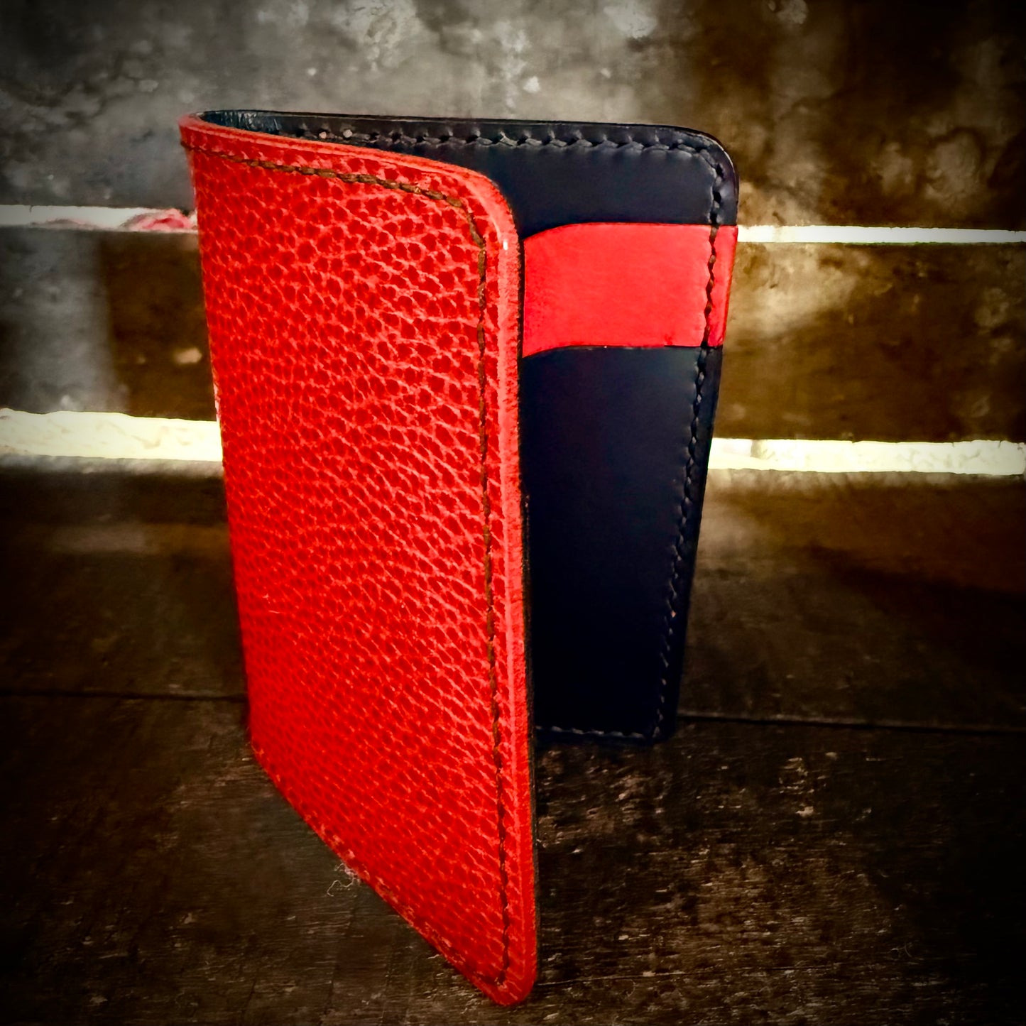 Bifold Wallet - Red & Black