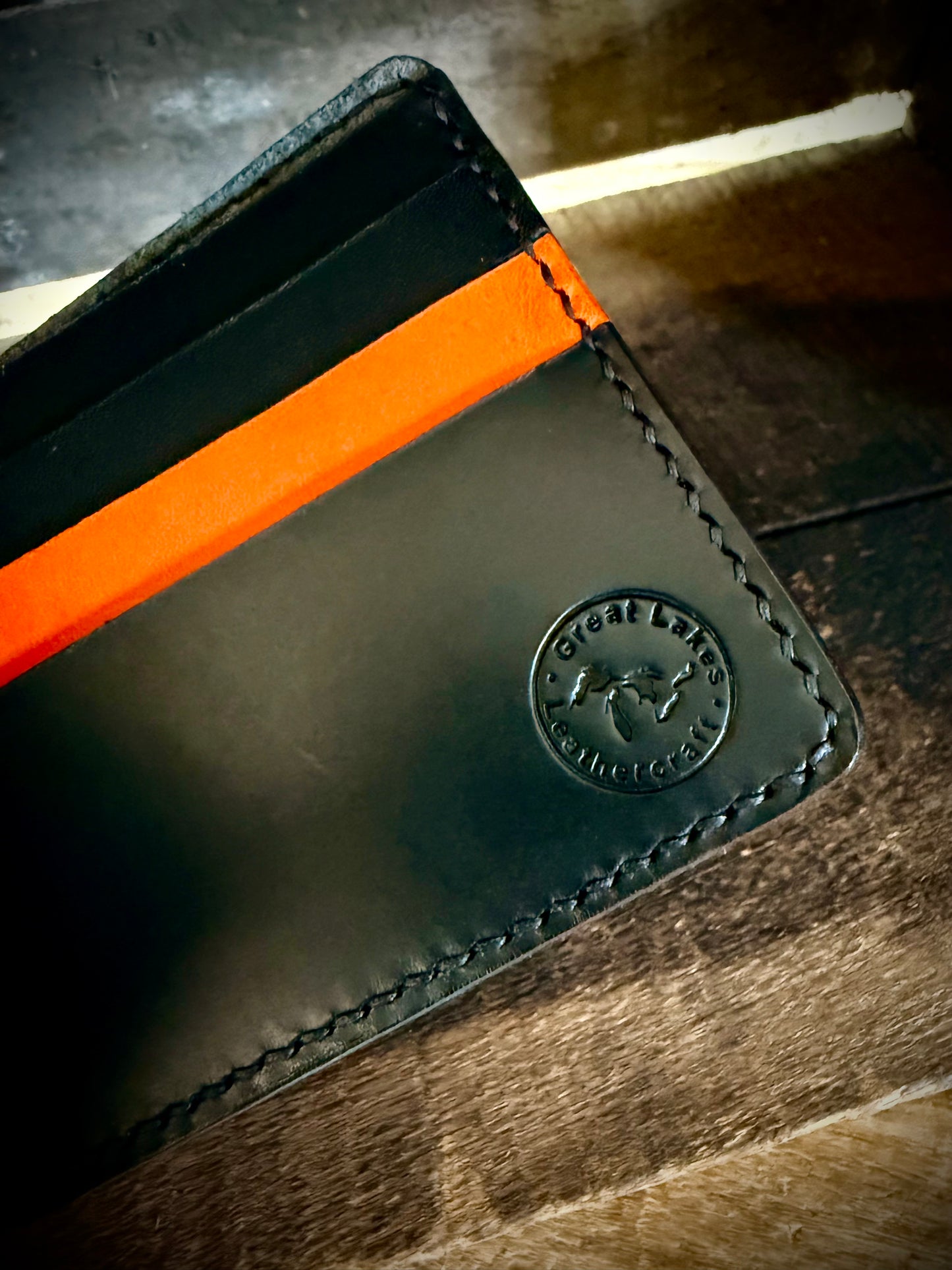 Bifold Wallet - Orange & Black