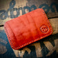 Slim Wallet - Green and Burnt Sienna
