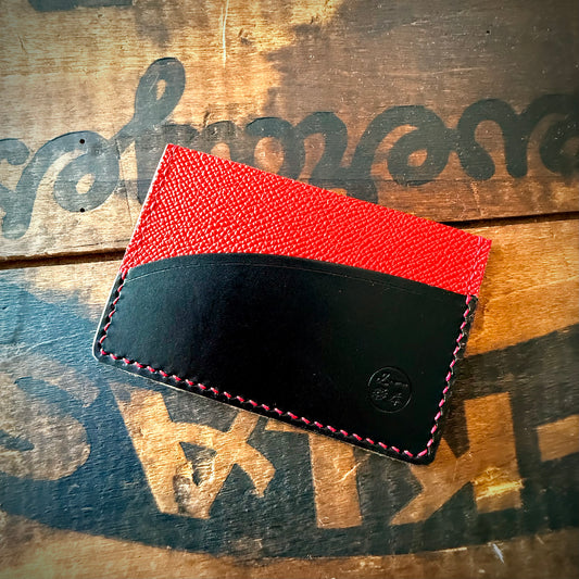 Slim Wallet - Red & Black