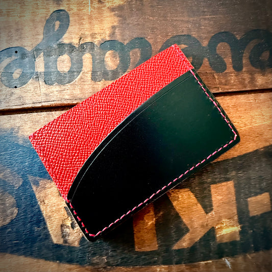 Slim Wallet - Red & Black