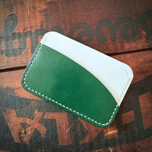 Slim Wallet - Green & White