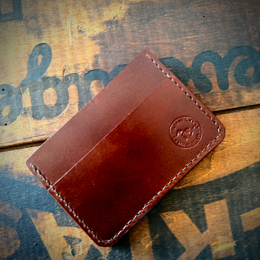 Slim Wallet - Brown with Circular Window