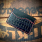 Slim Wallet - Black American Alligator