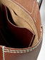 Hair-On-Hide Medium Brown Leather Tote