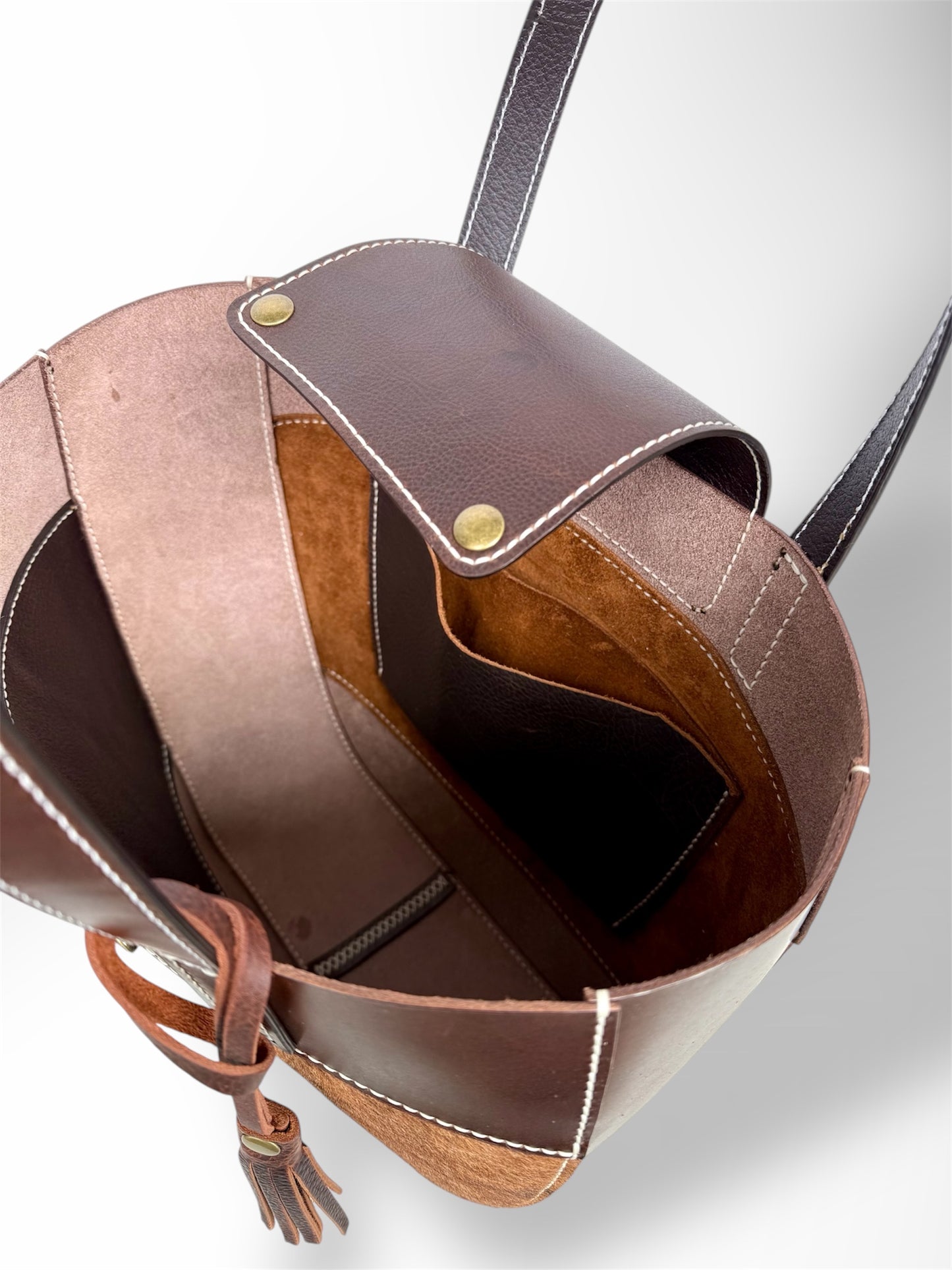 Dark Brown Hair-On-Hide Tote