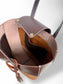 Dark Brown Hair-On-Hide Tote