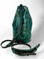 Turquoise American Alligator Bucket Backpack Duffle