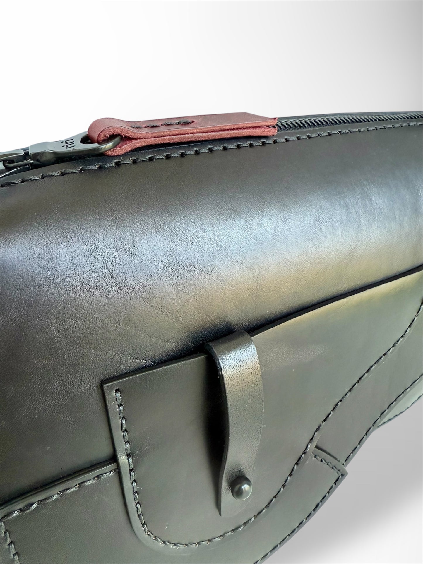 Black Moto Handbag