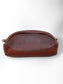 Men's Dopp Kit - Brown with Brown Thread