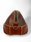 Men's Dopp Kit - Brown with White Thread