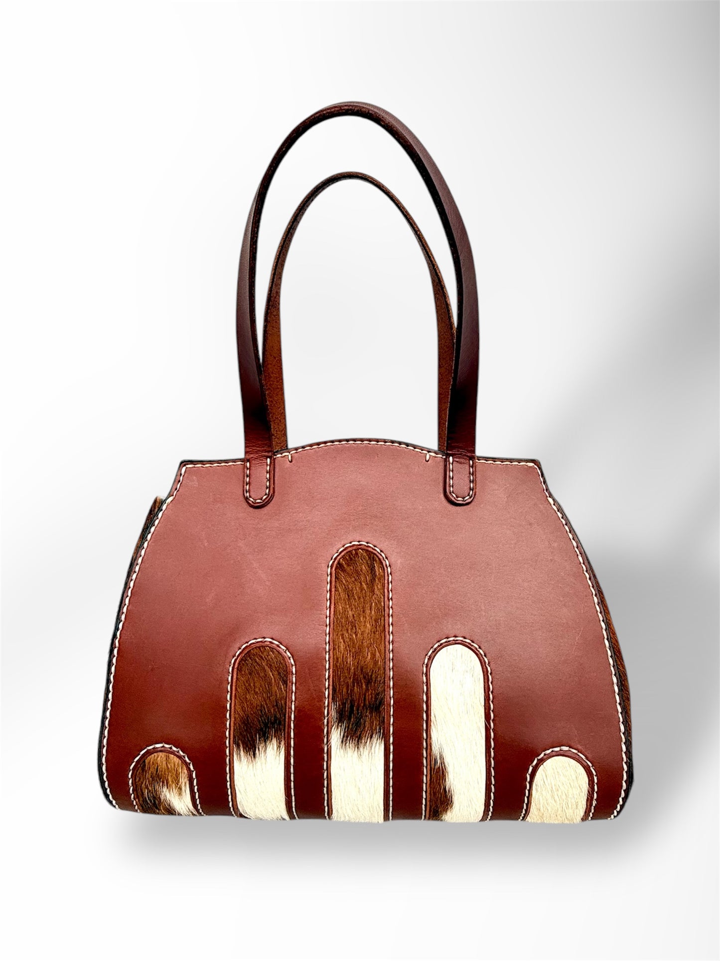 Rustic Hair-On-Hide Handbag