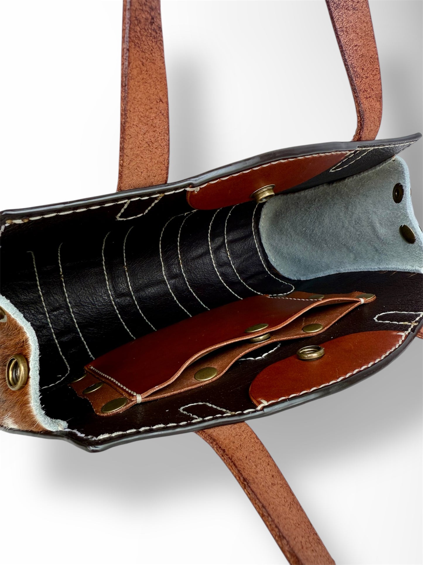 Rustic Hair-On-Hide Handbag