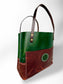 Deep Green and Brown Two-Tone Tote