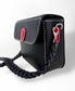 Black & Red Purse with Removeable Leather Chain Shoulder Strap