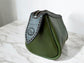 Leather Toiletries Bag - Deep Green, M