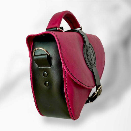 Saddle Bag Crossbody Purse - Magenta